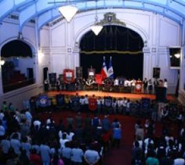 inauguración del "IX Campeonato Escolar de Matemática para la Enseñanza Media"