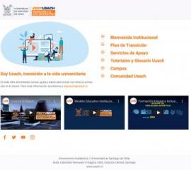 Captura de Pantalla: #SoyUsach: Transición a la vida universitaria